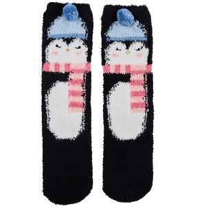 Bioworld Adult Super Soft Fuzzy Crew Socks - 1 of 2