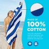 Ben Kaufman Cabana Stripe Beach & Pool Towel - Large Cotton Terry Beach Towel - Soft & Absorbant - Assorted Colors - 3 of 4
