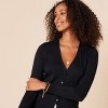 Women's Lightweight V-Neck Cardigan Sweater Soft Knit Button Front Long Sleeve Open Front Casual Comfortable Sweaters Top - 3 of 4