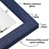 Americanflat 5x7 Picture Frame with Shatter-Resistant Glass - Fits 4x6 Photos with Mat or 5x7 Without Mat - Distressed Blue - 3 of 4
