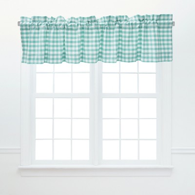 C&F Home Ashford Aqua Valance S/2