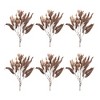 Glittered Long Leaf Eucalyptus Spray (Set of 6) - 2 of 3