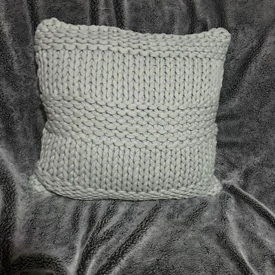 Target knit online pillow