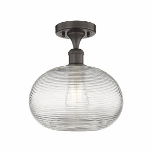 Ithaca - 1 Light Semi-Flush Mount In Industrial Style-10.75 Inches Tall and 10 Inches Wide - 1 of 1