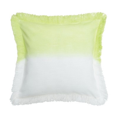 carol & frank 22" x 22" Aster Citron Throw Pillow