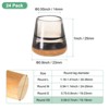 Unique Bargains Silicone Cups Round Felt Furniture Pads for Hardwood Floors 24 Pcs - 3 of 4
