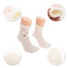 Unique Bargains Women's Comfortable Floral Sleep Cozy Socks 1 Pair - 3 of 4