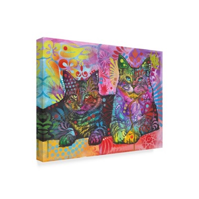 Trademark Fine Art -Dean Russo '2 Cats' Canvas Art
