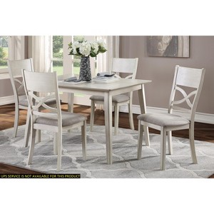 NicBex Dining Table Set for 4 Rectangular Wood Dining Table with 4 Upholstered Chairs for Kitchen - 1 of 4