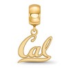 Black Bow Jewelry 14k Yellow Gold Plated Sterling Silver California Berkeley Golden Bears NCAA Bead Charm - 2 of 4