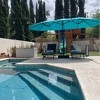 PURPLE LEAF 15ft Patio Market Umbrella and Base Double-Sided Rectangle Outdoor Table Sun Umbrellas with Crank - 2 of 4