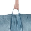 Vynxaria 27"x74" Ivory Poly Chenille Lounge Floor Pillow Cushion - Comfort on the Go - 4 of 4