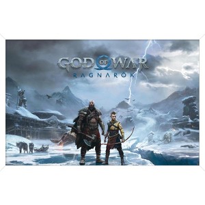 Trends International God Of War - Key Art Framed Wall Poster Prints - 1 of 4