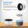Nispira BAPF160 Replacement Filter K for Bionaire Air Purifier BAP9360W BAP9260W 3-in-1 True HEPA Activated Carbon, 2 Packs - 3 of 4