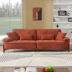 VASIP 103" Soft Deep-Seat Sofa with Pillows，Perfect for Living Room, Bedroom, Apartment, Office ，Dormitory Decoration - 1 of 4