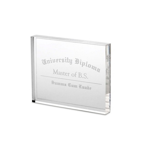 Design Ideas Master Of Bs Trophy Office Award Desk Accessory Clear 4 9 X 0 6 X 3 9 Target