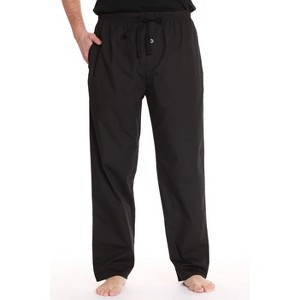 #followme Men's Poplin Pajamas - Buffalo Plaid Pajama Pants for Men with Pockets- Lounge & Sleep PJ Bottoms - 1 of 3