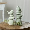 Bird on Rock Stack Figurine (Set of 4) - 2 of 2
