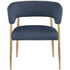 Meridian Furniture,Creston Durable Linen Textured Fabric Dining Chair - 3 of 4