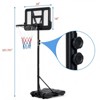 COZONY Portable Adjustable Basketball Hoop, 5–7 ft Height, 28 in Backboard, Pool/Outdoor Goal for Kids & Teens - 2 of 4