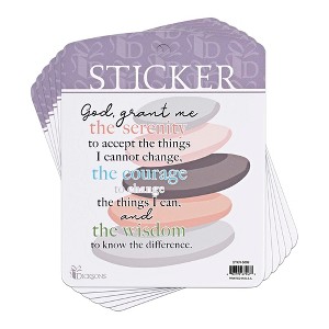 Dicksons Adhesive Sticker Decal for Journaling, Scrapbooking, and Accessory Personalization 5.25 x 6.5 Vinyl All I Need is God Canoe - PACK of 6 - 1 of 1