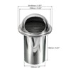 Unique Bargains Stainless Steel Adjustable Mesh Screen Wall Round Soffit Air Vents - 2 of 4