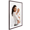 Americanflat 28x40 Picture Frame with Polished Plexiglass, Use as 24x36 Frame with Mat or 28x40 Frame Without Mat, Hudson Collection, Mahogany - 4 of 4