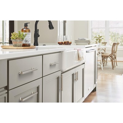 Satin Nickel 3-Inch Modern Cabinet Drawer Pull