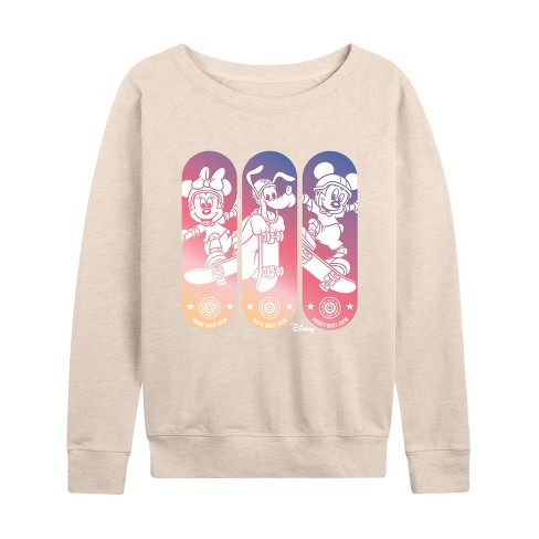 Women's - Disney - Mickey & Friends Lightweight French Terry Slouchy - image 1 of 4