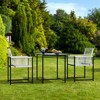 Hyleory 3-Piece Patio Set, Outdoor Dining Set with PE Rattan Table and Chairs (1 Pack/2 Pack) - 2 of 4