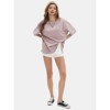 EXLURA Womens Summer Oversized T Shirts Crewneck Loose Workout Short Sleeve Blouse Tops 2025 Y2K Casual Athletic Basic Tee - 4 of 4