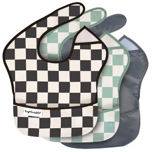 Tiny Twinkle Mess-Proof and Waterproof Baby Food Bib for Boys or Girls, Machine Washable and BPA-Free w/Adjustable Closure - 1 of 4