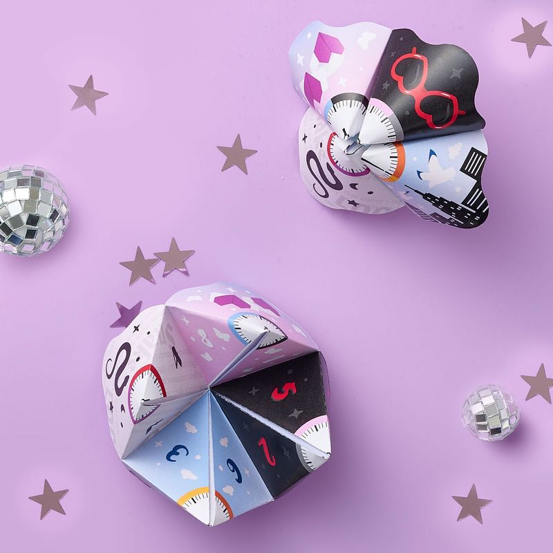 Big Dot of Happiness In My Party Era - Celebrity Concert Party Cootie Catcher Game - Truth or Dare Fortune Tellers - Set of 12, 3 of 8