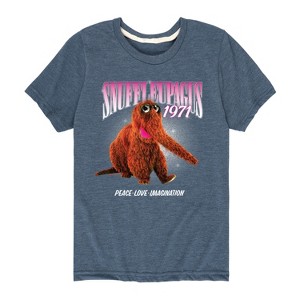 Boys' - Sesame Street - Snuffleupagus Collage Short Sleeve Graphic T-Shirt - 1 of 4
