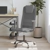 vidaXL Gray Office Chair - Breathable Mesh Fabric and Faux Leather, Adjustable Height with 360-Degree Swivel, Rolling Castors - 2 of 4