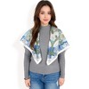 Anna-Kaci Women's Floral Paisley Satin Silk Scarf with Vibrant Prints and Elegant Square Design - 2 of 4