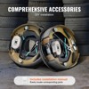 VEVOR Electric Trailer Brake Assembly, 10" x 2-1/4", 1 Pair Self-Adjusting Electric Brakes Kit for 3500 lbs Axle, 4-Hole Mounting, Backing Plates - 4 of 4