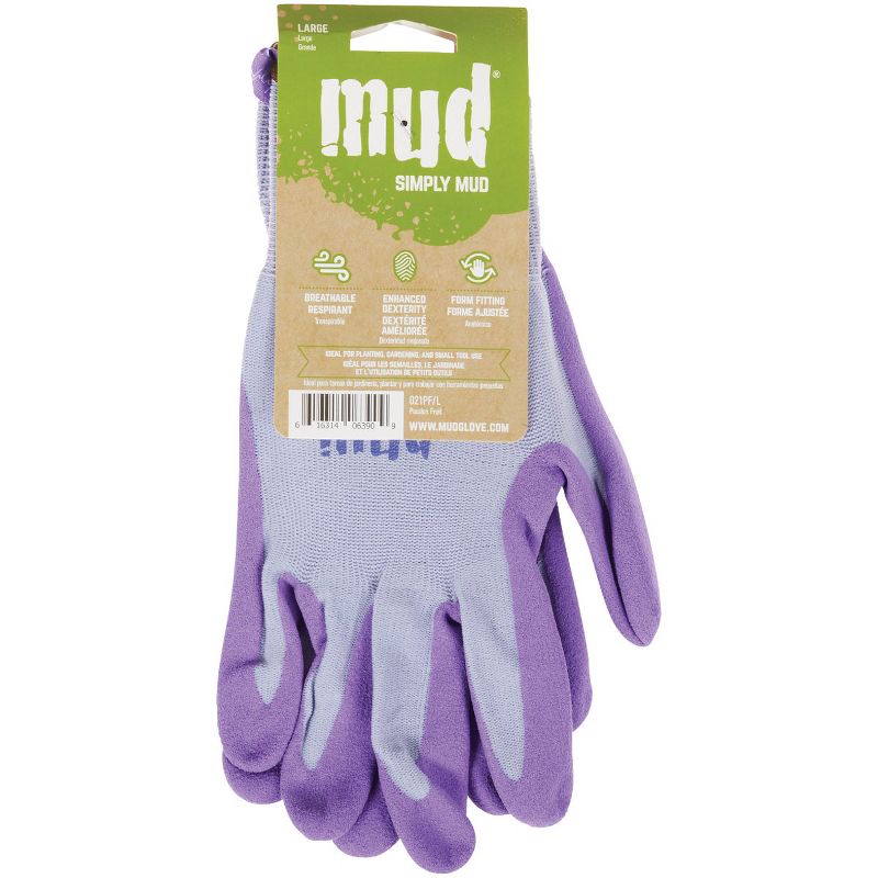 Mud Gloves Simply  Women's Large Nylon Passion Fruit Garden Glove 021PF/L, 2 of 3