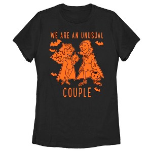 Women's Marvel WandaVision Orange Sketch T-Shirt - 1 of 4
