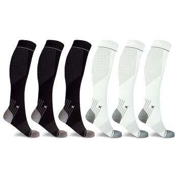 Extreme Fit Glow In The Dark Sport Compression Socks - Knee High  Performance Socks - 3 Pair : Target