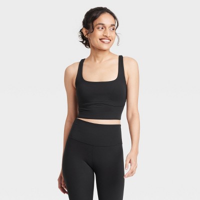 Women's Square Neck Cropped Support Tank Top - JoyLab™