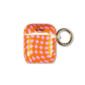 Sonix Apple AirPods (1/2 Generation) Case - Checkmate Pink/Orange - 1 of 3