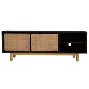 Carondale Sliding Door Media Stand - MS1096313 - Brown - SEI - 1 of 4
