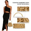 Sparkly Diamond Evening Bag for Women Rhinestone Purse Glitter Handbag for Party Prom Cocktail Wedding - 3 of 4