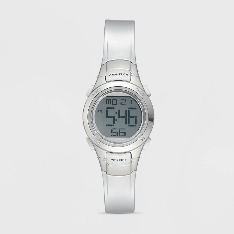 Armitron Pro Sport Digital Watch - Silver, 1 of 4