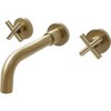 Elegant Dual-Handle Wall-Installed Bathroom Sink Faucet for Sophisticated Aesthetics and Easy Control - 2 of 4