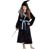Harry Potter Hogwarts Houses Girl's Fleece Robe Pajama Lounge - 2 of 4