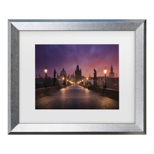 Trademark Fine Art - Inigo Cia Saint Charles Bridge, Prague Matted Framed Art - 1 of 4