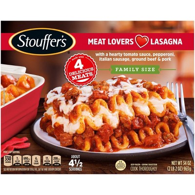 Stouffer's Family Size Frozen Meat Lover's Lasagna - 34oz
