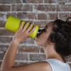 FIFTY/FIFTY 34oz Vacuum Insulated Stainless Steel Water Bottle with Wide Mouth 3-Finger Grip Lid – Double Wall Leak-Proof Flask - 2 of 4
